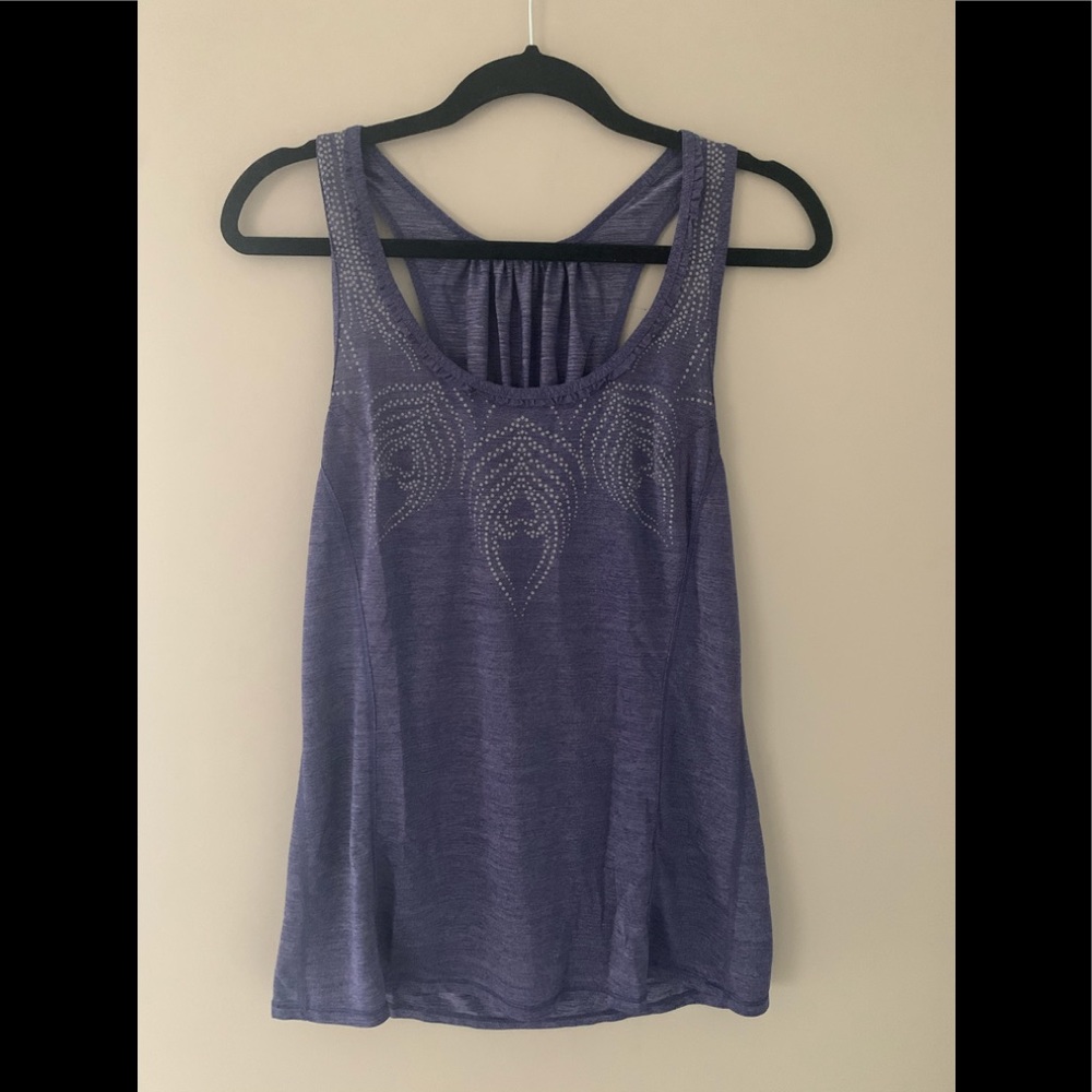 RARE lululemon peacock print tank